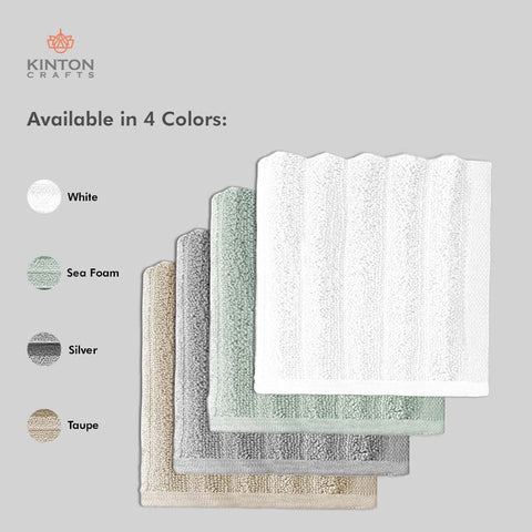Elegant Super Absorbent and Soft Face Towel (Washcloth) (Set of 4)