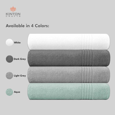 Trendy Super Absorbent and Feather Soft Bath Towel Set of 4